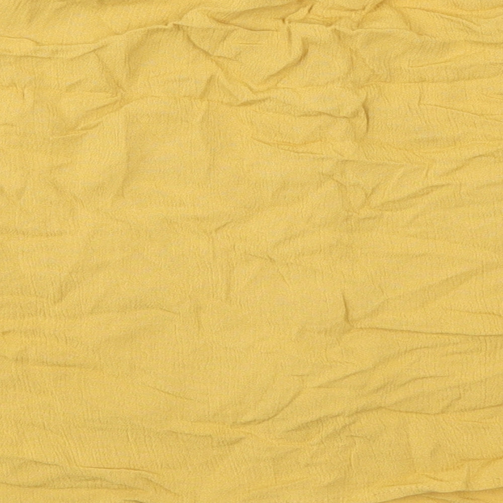 Womens UK Size 12 New Look Yellow Basic Blouse