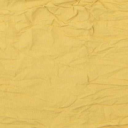 Womens UK Size 12 New Look Yellow Basic Blouse