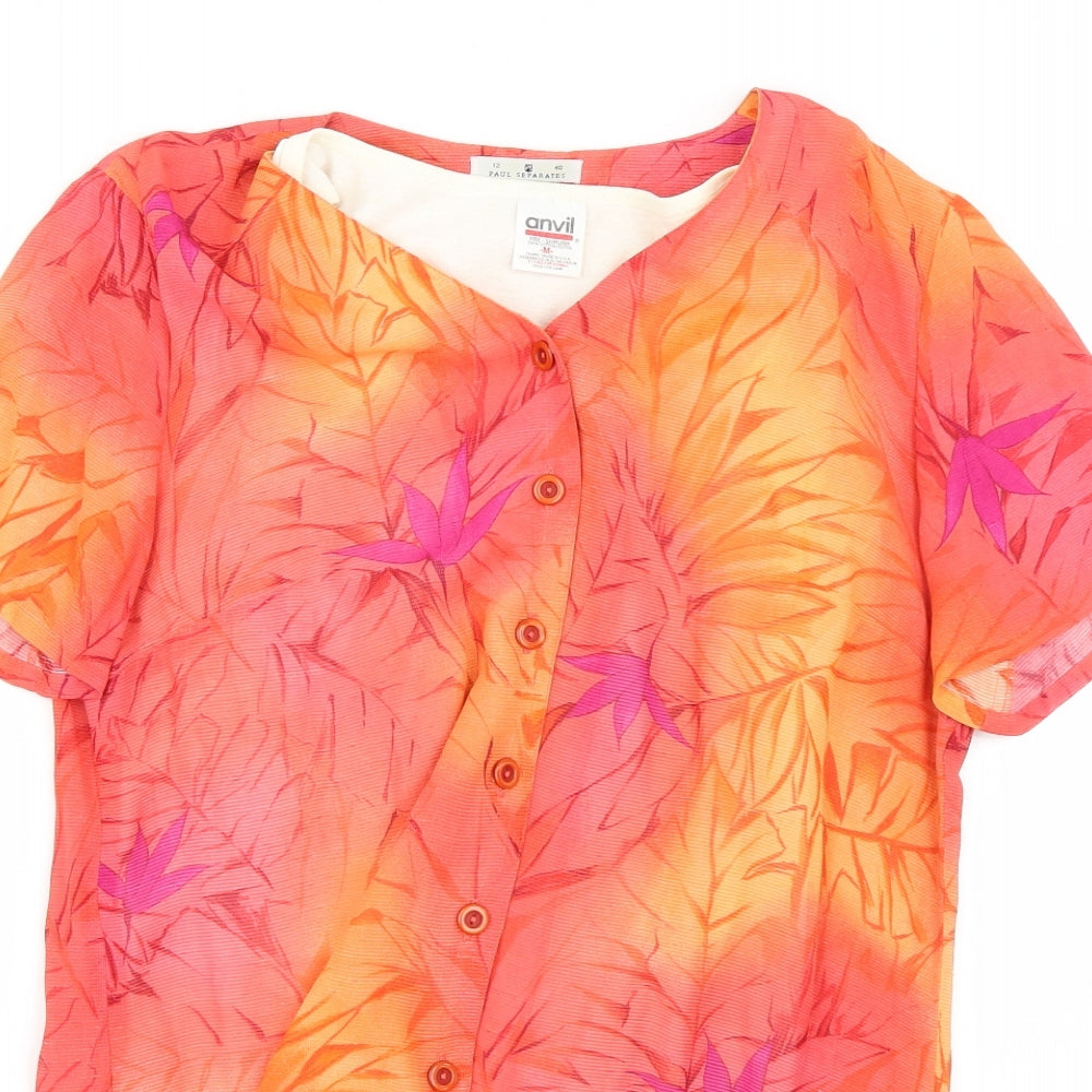 Womens UK Size M paul seperates Multicoloured Basic Button-Up