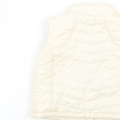 Preworn Girls Beige   Gilet Coat Size 2 Years