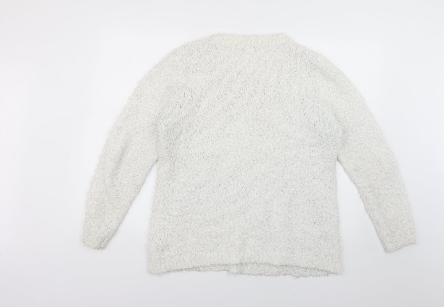 BHS Womens White   Pullover Jumper Size 18