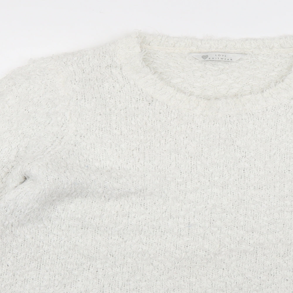 BHS Womens White   Pullover Jumper Size 18