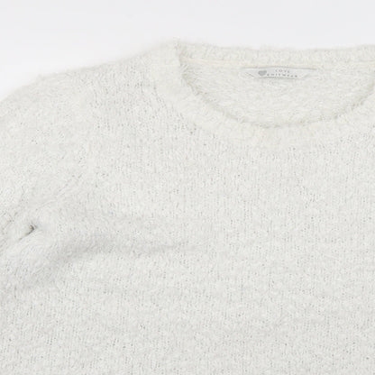 BHS Womens White   Pullover Jumper Size 18