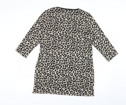 Marks and Spencer Womens Multicoloured Animal Print  Jumper Dress  Size 14