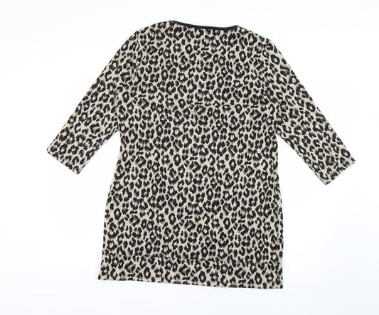 Marks and Spencer Womens Multicoloured Animal Print  Jumper Dress  Size 14