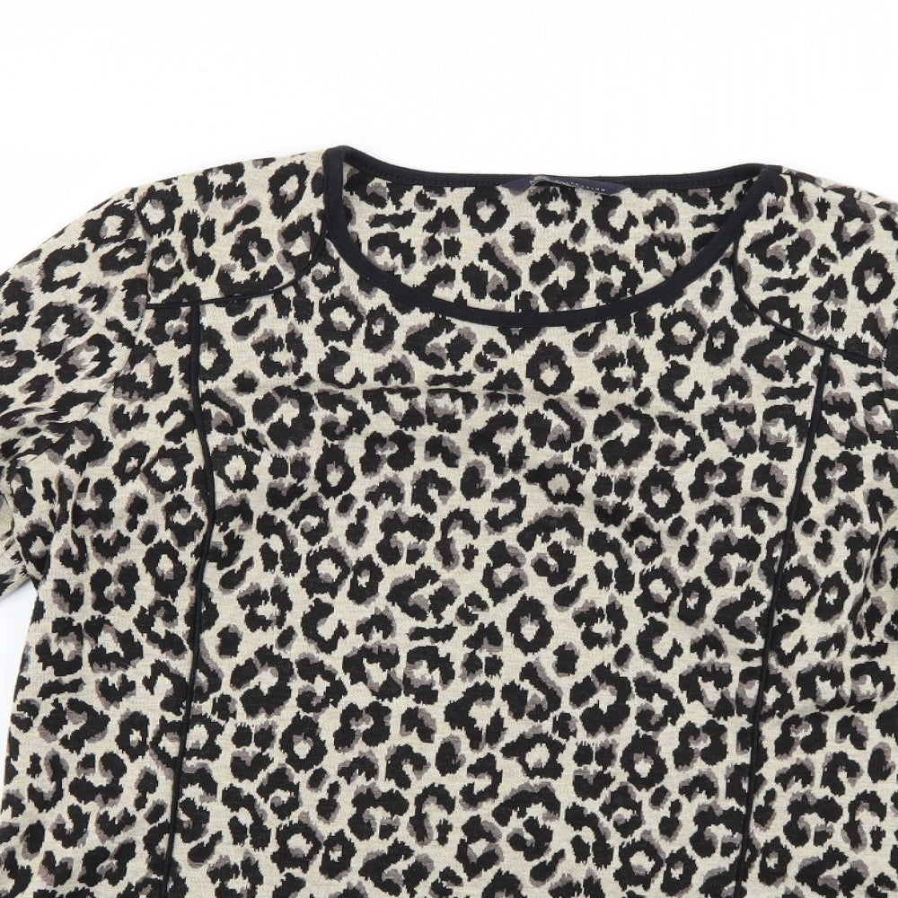 Marks and Spencer Womens Multicoloured Animal Print  Jumper Dress  Size 14