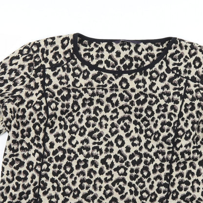 Marks and Spencer Womens Multicoloured Animal Print  Jumper Dress  Size 14