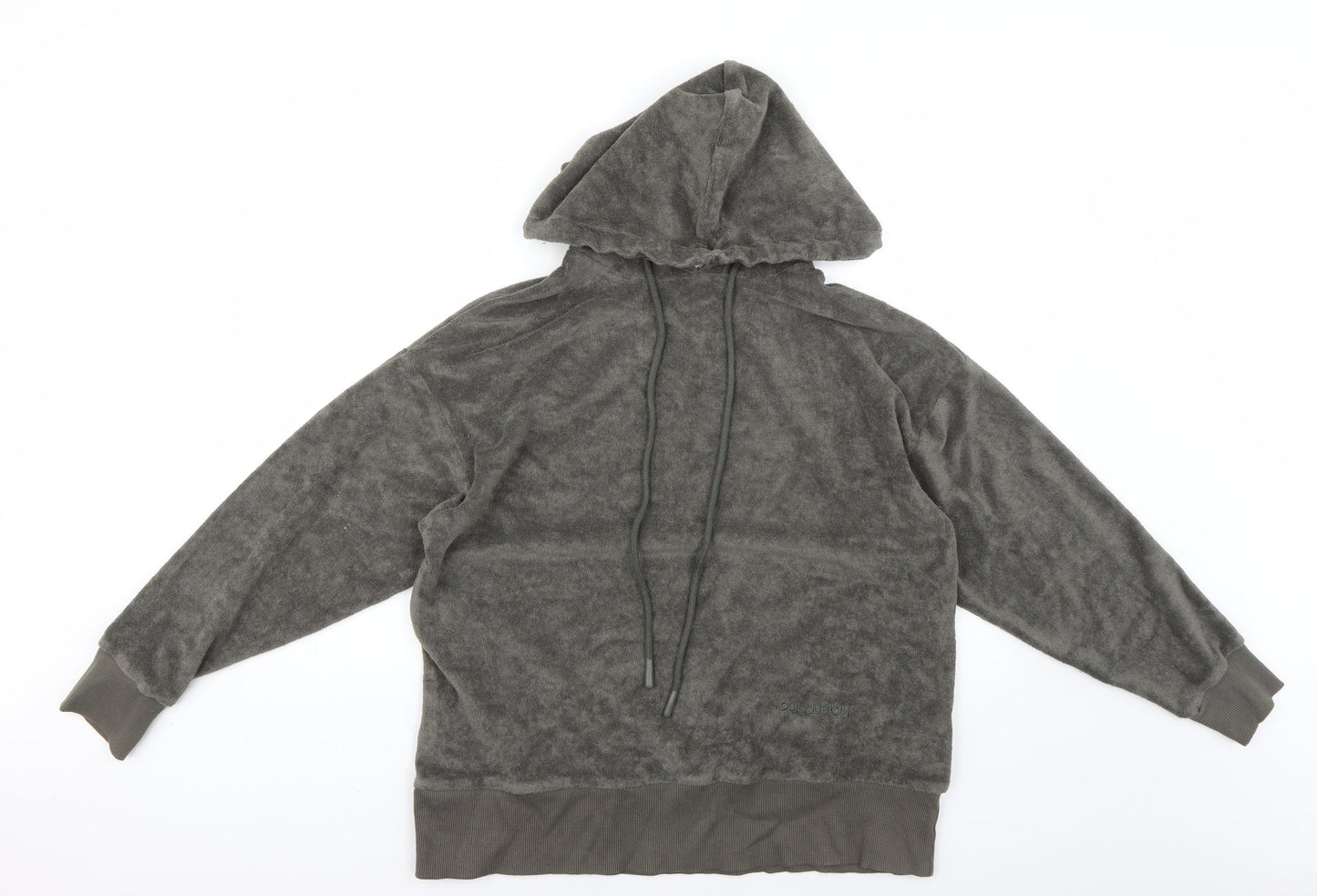 Womens UK Size 6 COLLUSION Grey Pullover Hoodie