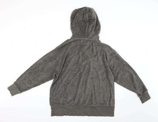 Womens UK Size 6 COLLUSION Grey Pullover Hoodie
