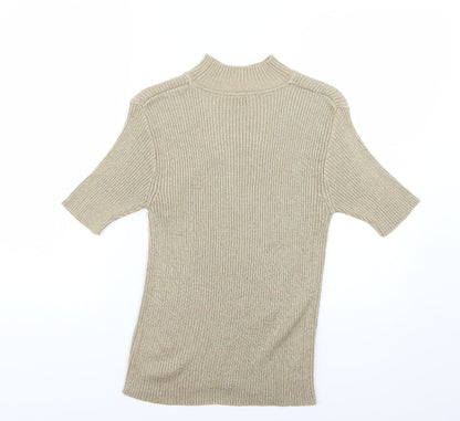 Womens UK Size XL Preworn Gold Pullover Jumper