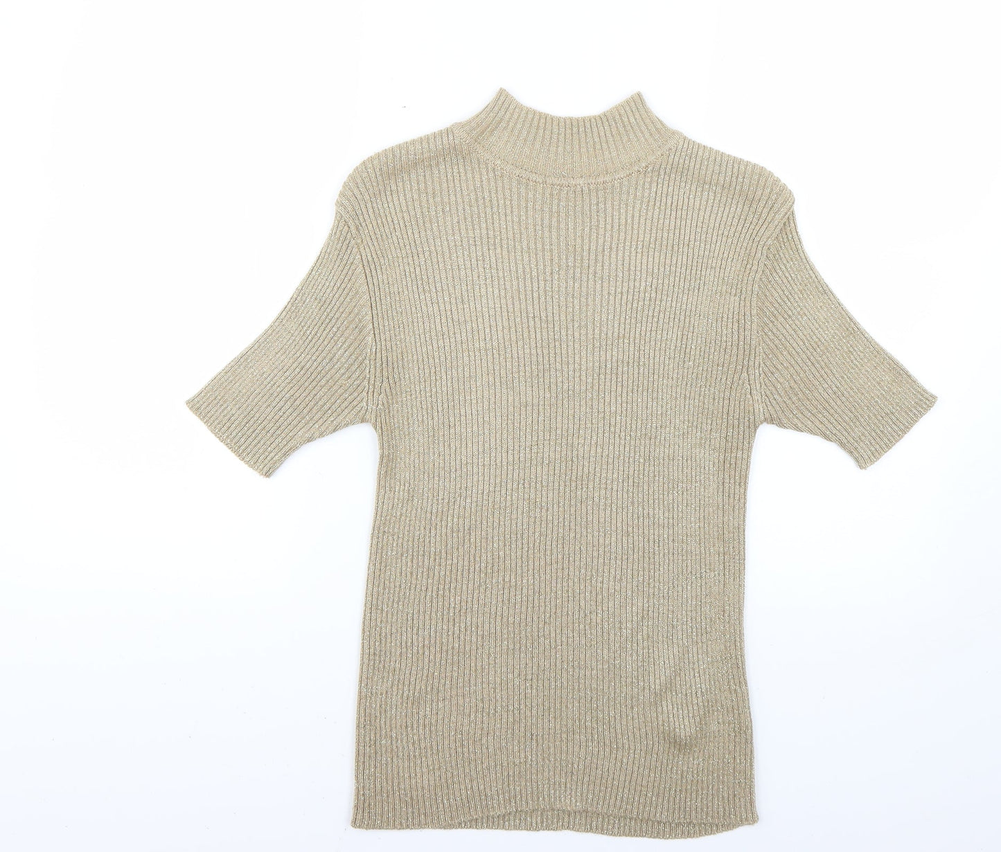 Womens UK Size XL Preworn Gold Pullover Jumper