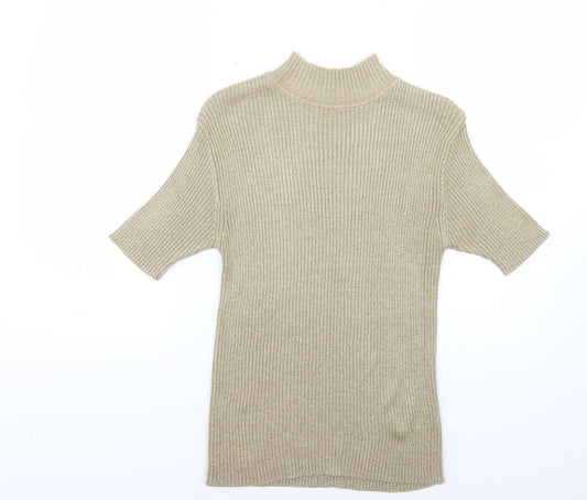 Womens UK Size XL Preworn Gold Pullover Jumper