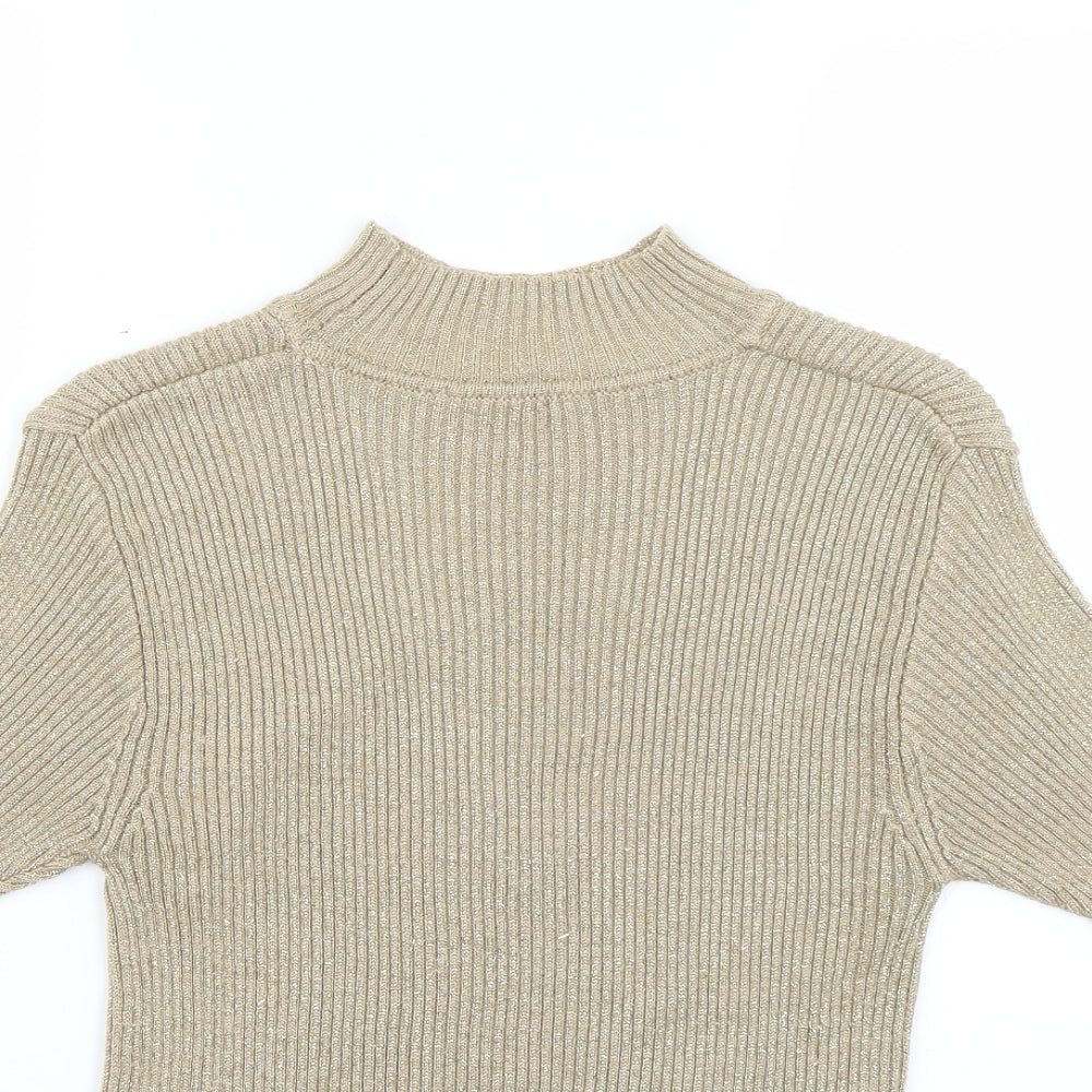 Womens UK Size XL Preworn Gold Pullover Jumper
