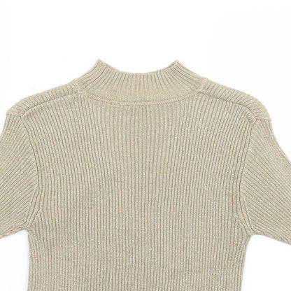Womens UK Size XL Preworn Gold Pullover Jumper