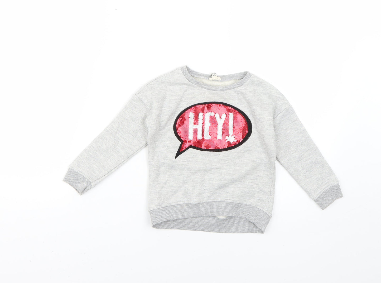 River Island Baby Grey Geometric  Pullover Jumper Size 18-24 Months