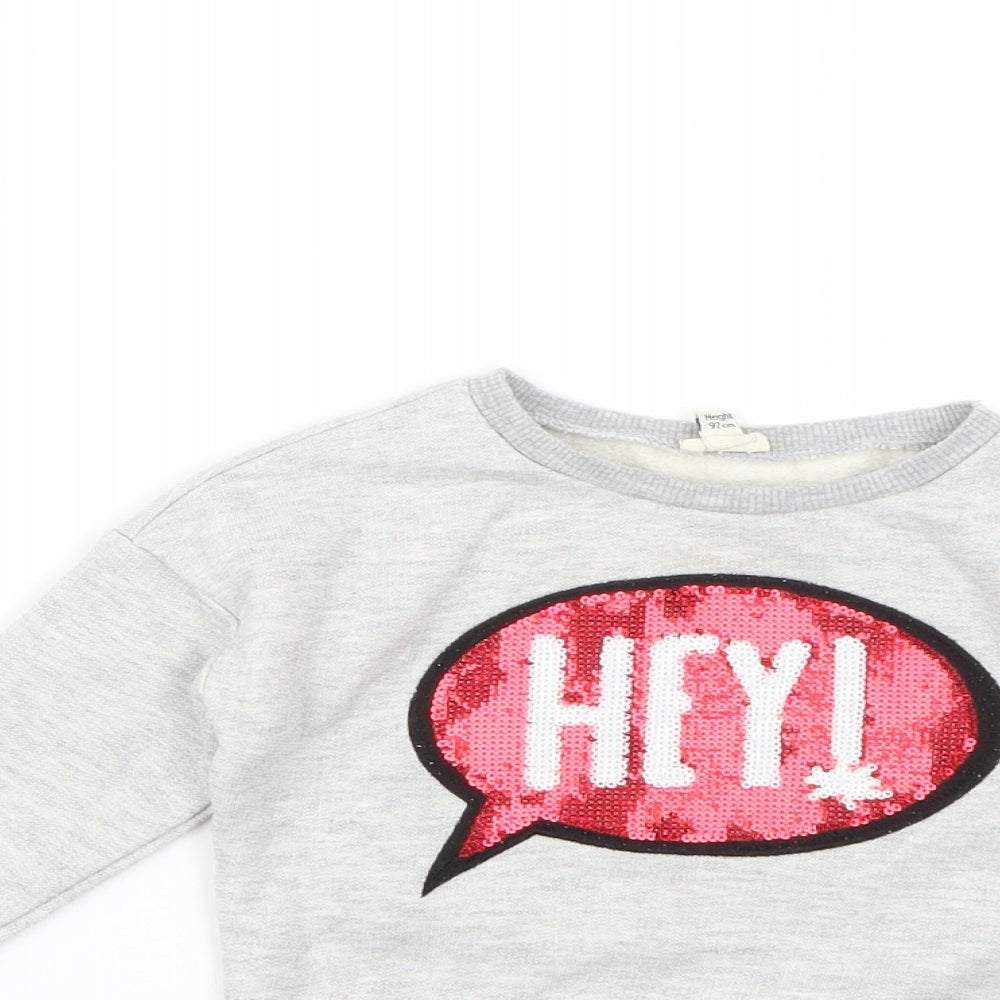 River Island Baby Grey Geometric  Pullover Jumper Size 18-24 Months
