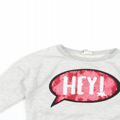 River Island Baby Grey Geometric  Pullover Jumper Size 18-24 Months