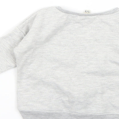 River Island Baby Grey Geometric  Pullover Jumper Size 18-24 Months