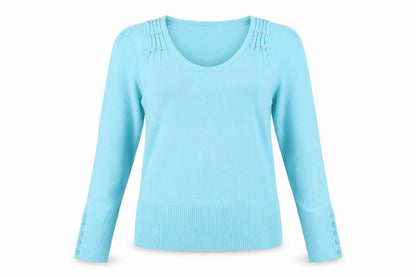 Womens UK Size S alexara Blue Pullover Jumper