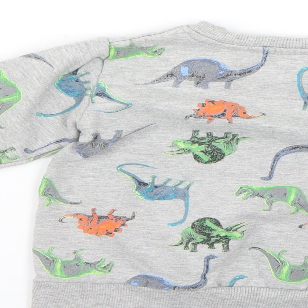 urban racals Baby Grey Geometric  Pullover Jumper Size 12-18 Months