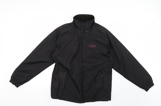 Womens UK Size 8 Mountain Life Black Parka Coat