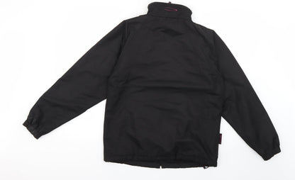 Womens UK Size 8 Mountain Life Black Parka Coat