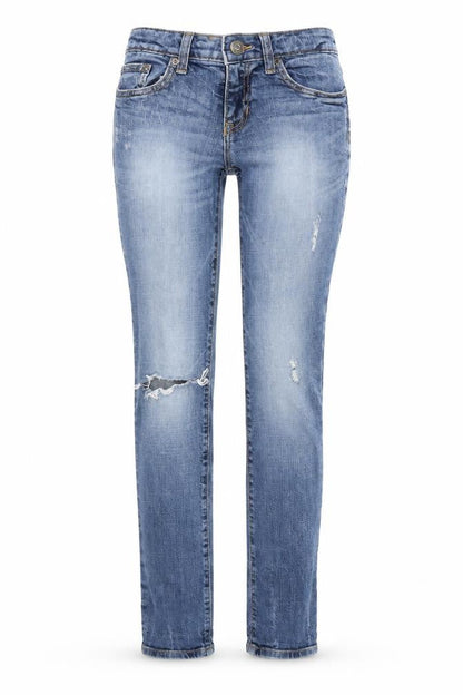 Womens UK Size 4 Gap Regular Fit Skinny Blue Jeans