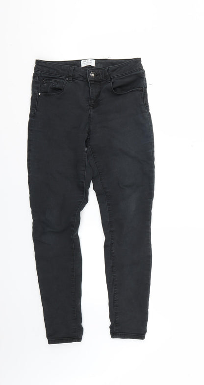 Miss Selfridge Womens Black   Skinny Jeans Size 8 L25 in