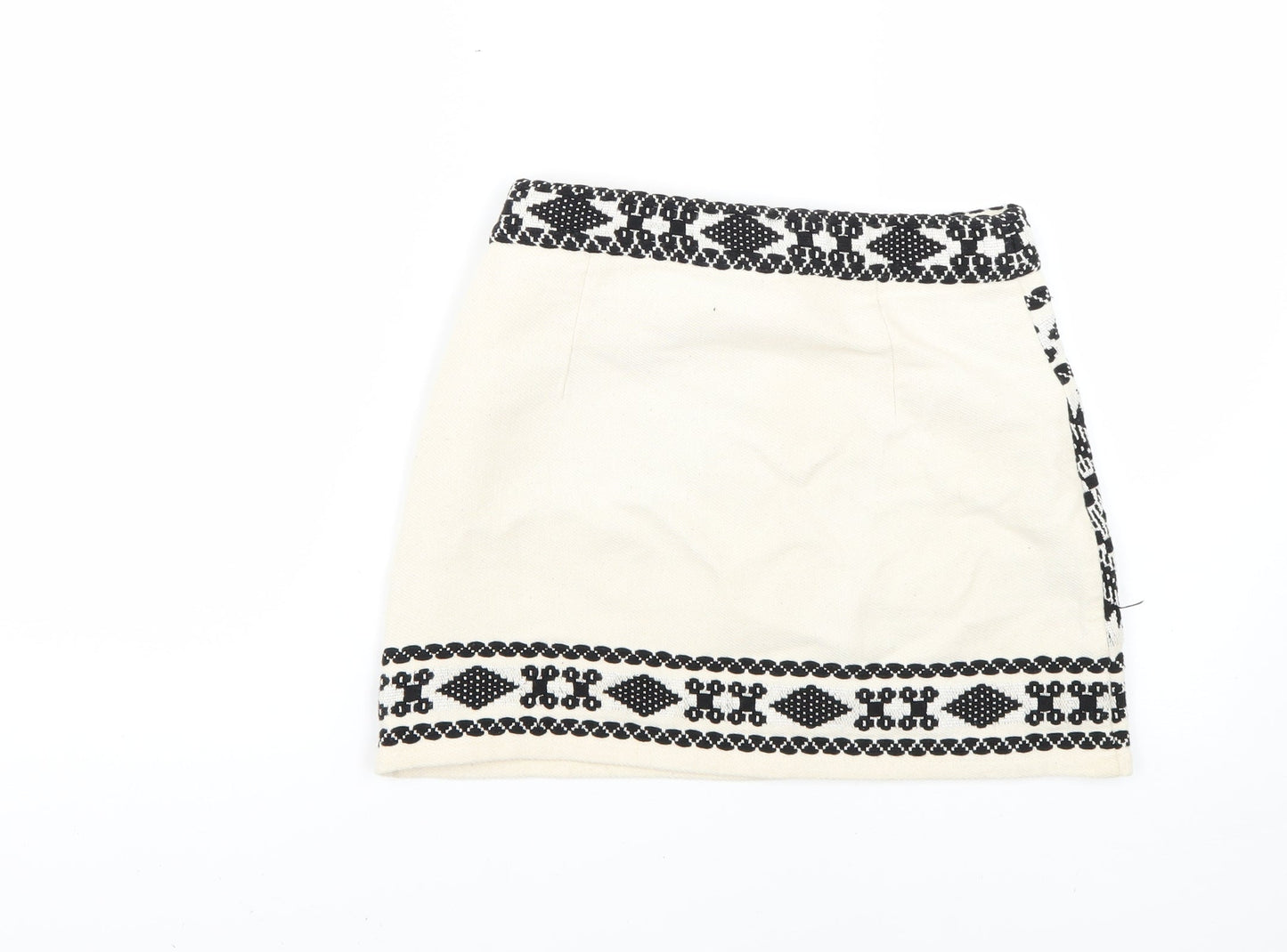 Topshop Womens Multicoloured Geometric  Mini Skirt Size 6