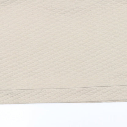 Boohoo Womens Brown Argyle/Diamond  Pullover Sweatshirt Size 10  - Cropped