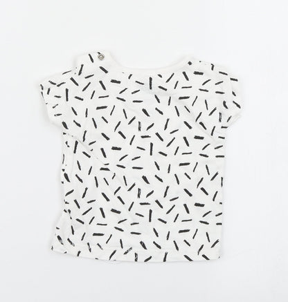 Fred & Floe Boys White   Basic T-Shirt Size 0-3 Months