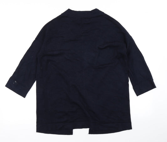 Womens UK Size S Zara Blue Cardigan Jumper