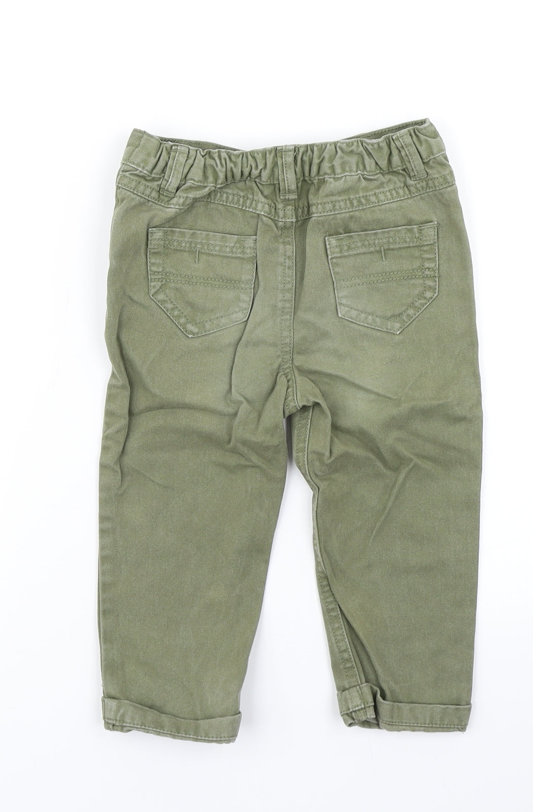 F&F Boys Green   Capri Trousers Size 12-18 Months