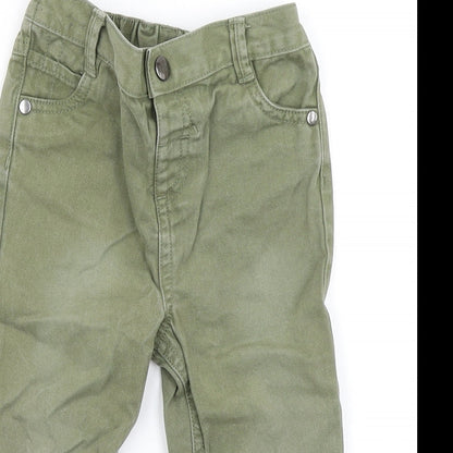 F&F Boys Green   Capri Trousers Size 12-18 Months