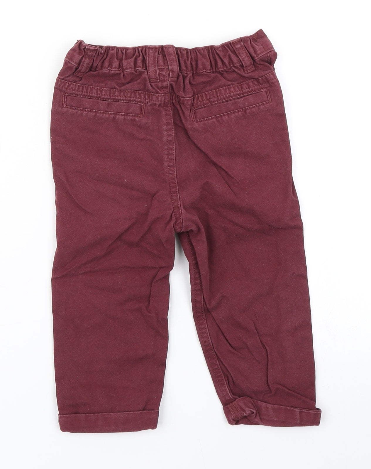 F&F Boys Purple   Cargo Trousers Size 12-18 Months