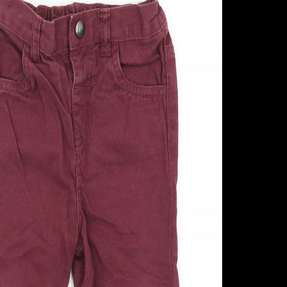 F&F Boys Purple   Cargo Trousers Size 12-18 Months