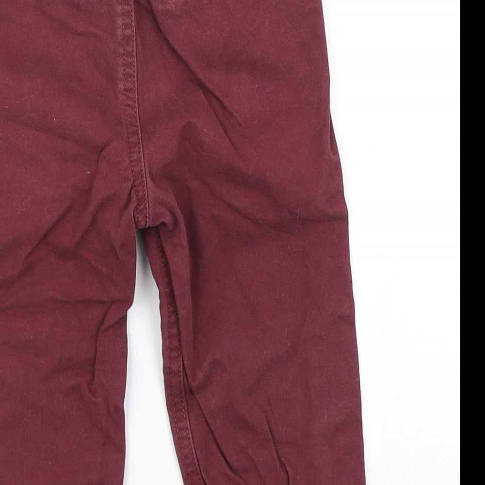 F&F Boys Purple   Cargo Trousers Size 12-18 Months