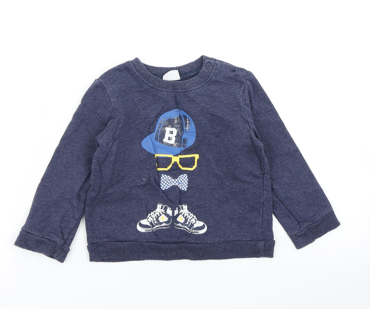 F&F Boys Blue   Pullover T-Shirt Size 12-18 Months