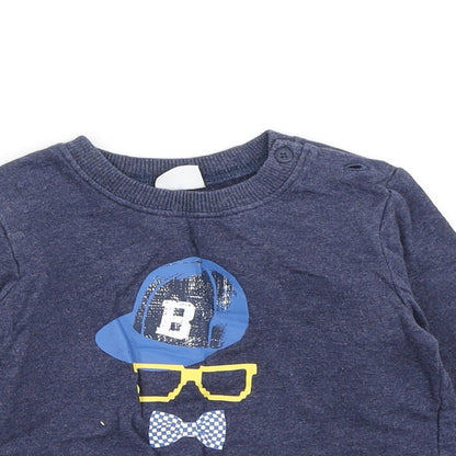 F&F Boys Blue   Pullover T-Shirt Size 12-18 Months