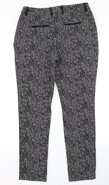 TU Womens Black Check  Dress Pants Trousers Size 12 L29 in