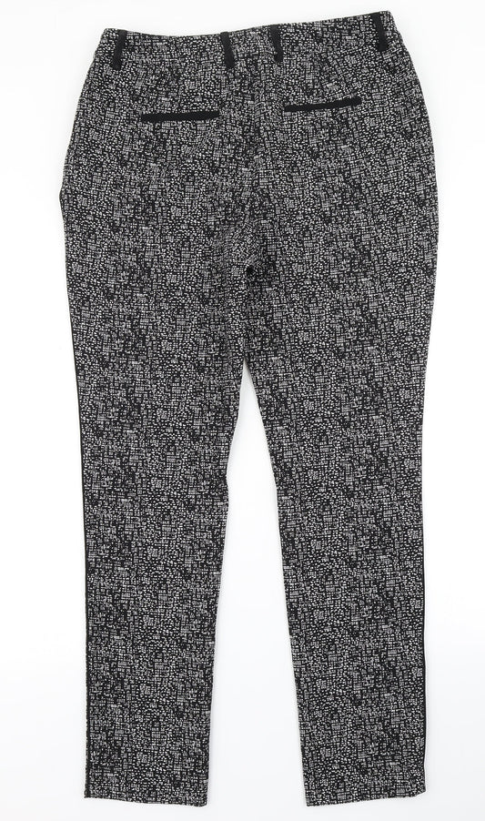 TU Womens Black Check  Dress Pants Trousers Size 12 L29 in