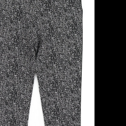 TU Womens Black Check  Dress Pants Trousers Size 12 L29 in