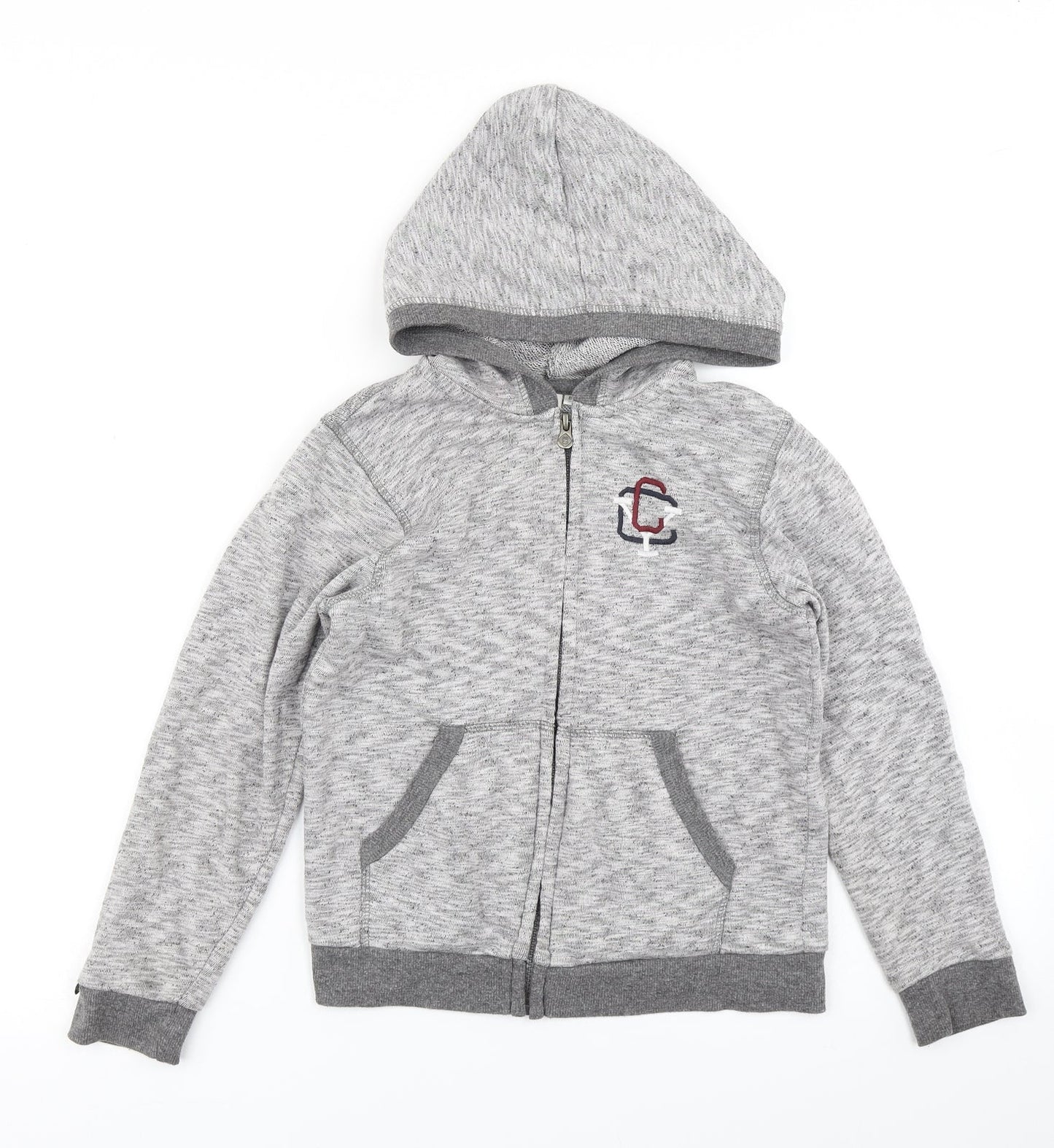 Z Boys Grey   Full Zip Hoodie Size 8 Years