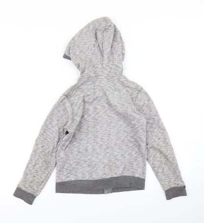 Z Boys Grey   Full Zip Hoodie Size 8 Years