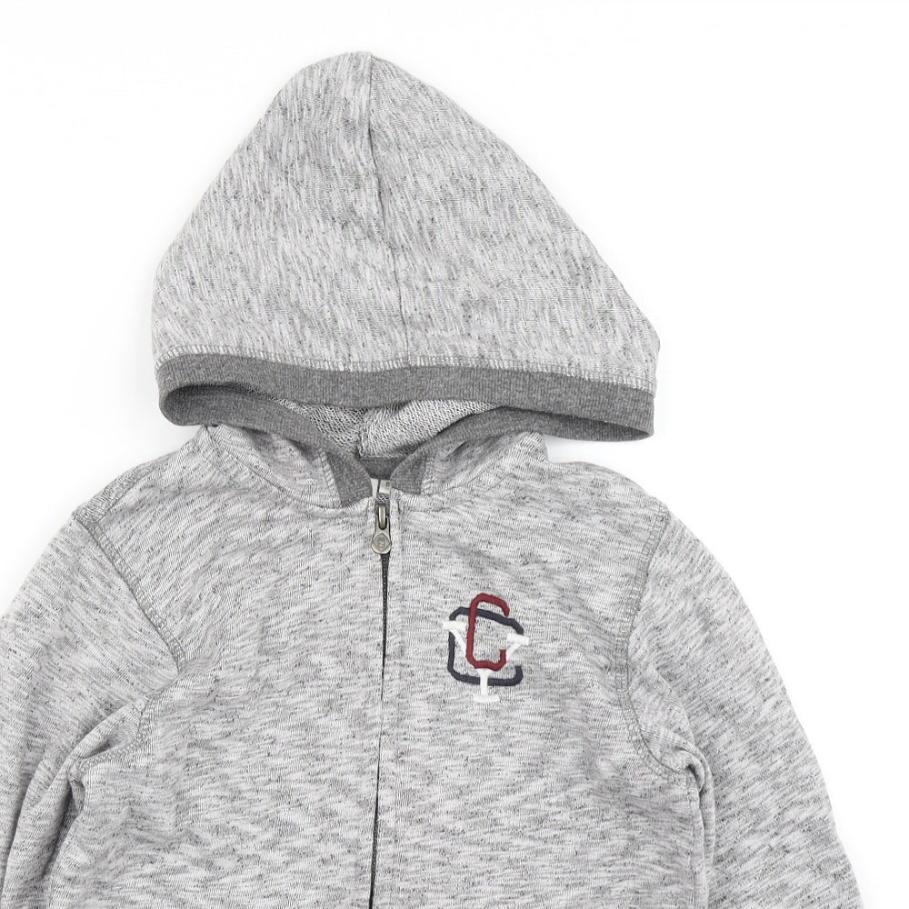 Z Boys Grey   Full Zip Hoodie Size 8 Years