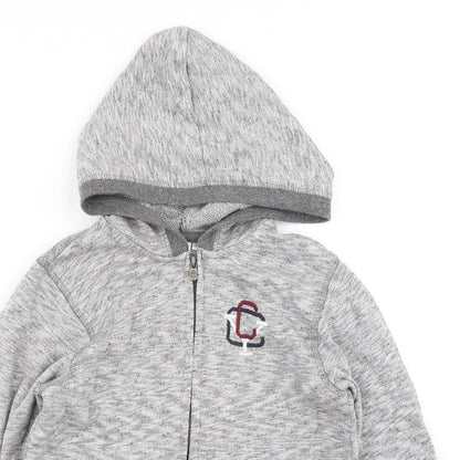 Z Boys Grey   Full Zip Hoodie Size 8 Years