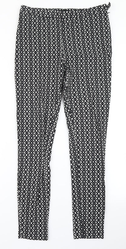 Womens UK Size 10 Atmosphere Regular Fit Dress Pants Black Trousers