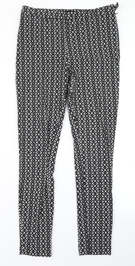 Womens UK Size 10 Atmosphere Regular Fit Dress Pants Black Trousers