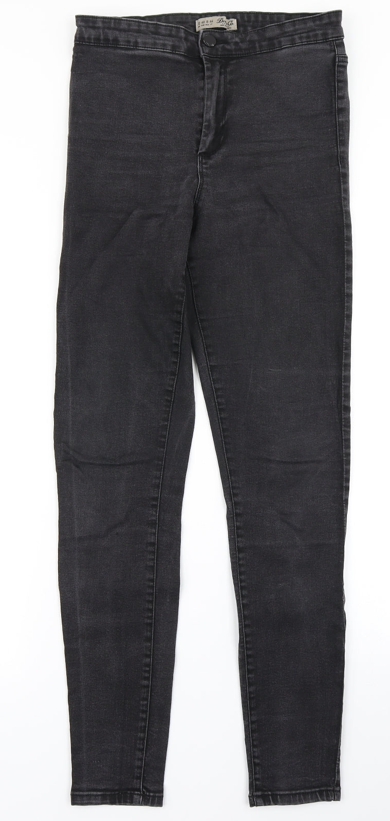 Black Womens Black  Denim Skinny Jeans Size 12 L28 in