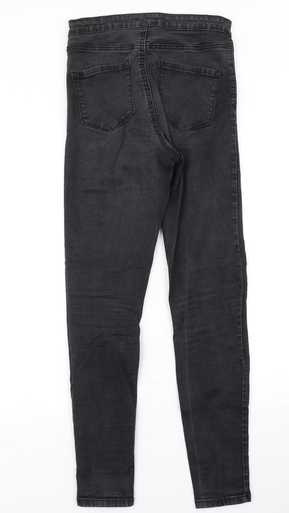 Black Womens Black  Denim Skinny Jeans Size 12 L28 in
